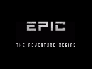Epic title screen for Amiga